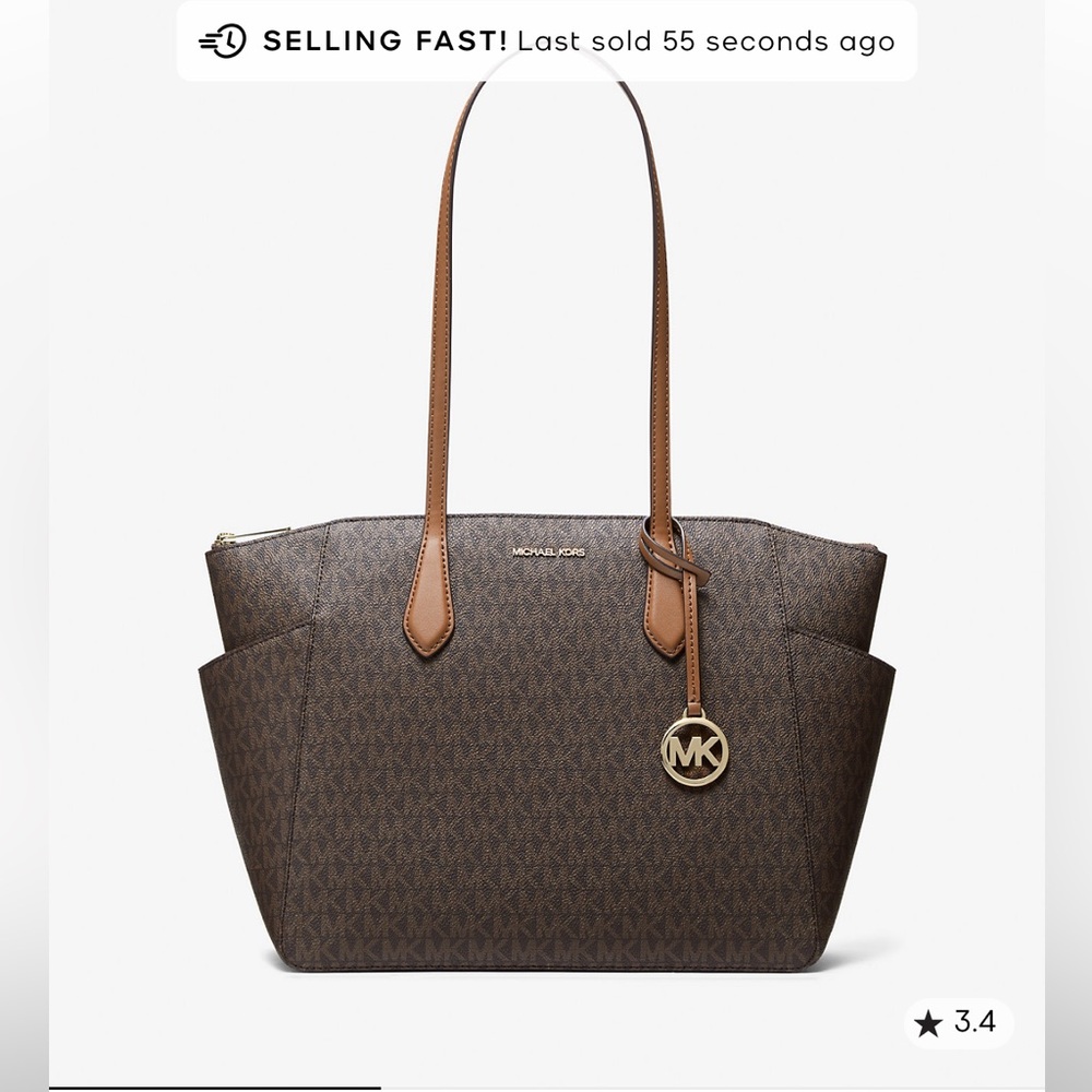 Michael Kors Marilyn Medium Signature Logo Tote Bag, NWOT